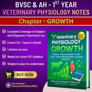 eterinary physiology – growth (bvsc & ah 1st year) | complete handwritten notes (latest vci syllabus)