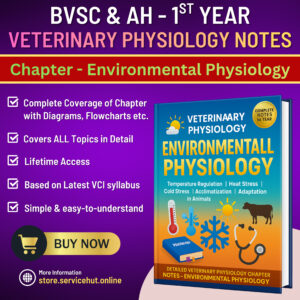 veterinary physiology – environmental physiology (bvsc & ah 1st year) | complete handwritten notes (latest vci syllabus)