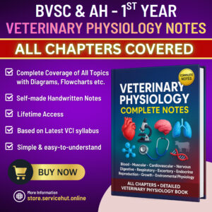 veterinary physiology – complete handwritten notes (bvsc & ah 1st year) | all chapters covered as per latest vci syllabus